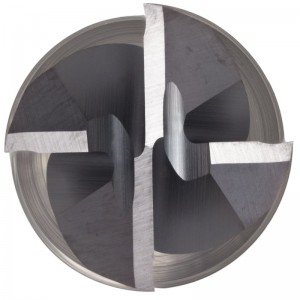 Πυροκροτητής τετραγώνων καρβιδίου, τεμαχισμός TiAlN, στρογγυλό και τελειωτικό κόψιμο, ελικοειδές 30 βαθμών, 4 αυλακώσεις, 2,5 \"συνολικ...