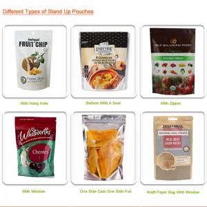 Κίνα προμηθευτές έθιμο τυπωμένο πλαστικό stand up σακούλα, καραμέλα ή ζάχαρη ή σνακ χρήση τσάντες ziplock mylar, τροφίμων doypack βαθμού