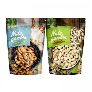 Θήκη με φερμουάρ Kraft Paper Stand Up Συσκευασία Τροφίμων Ziplock Τσάντα Doypack Custom Printed