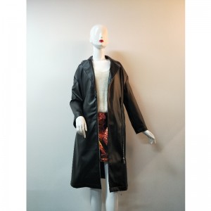 ΜΠΛΟΥΖΑΚΙ ΜΑΥΡΟ ΓΥΑΛΙΝΟ PU RLWPJ0021N