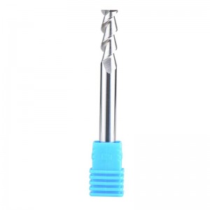 Carbide CNC End Mill για αλουμίνιο, Πλαστικά κομμένα 2 φλάουτα Δρομολογητής Bit Σπειροειδής μύλος 1/4 ιντσών στέλεχος