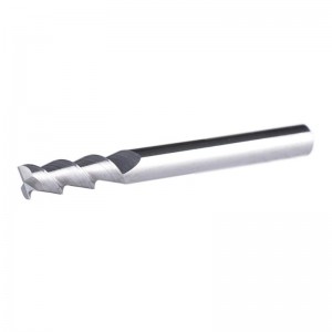 Carbide CNC End Mill για αλουμίνιο, Πλαστικά κομμένα 2 φλάουτα Δρομολογητής Bit Σπειροειδής μύλος 1/4 ιντσών στέλεχος