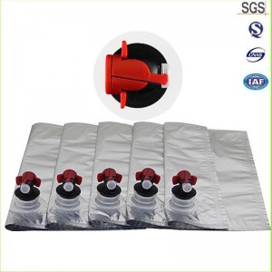 Κινέζος προμηθευτής χονδρεμπόρου 3L 5L αλουμινίου τσάντα κρασιού τσάντα σε κουτί