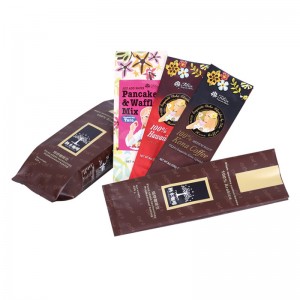 Τσάντα για καφέ Ziplock Συσκευασία τσάντα για καφέ με τσάντα βαλβίδων Προσαρμοσμένη τυπωμένη βιοαποδομήσιμη τσάντες αερισμού αεραγ...