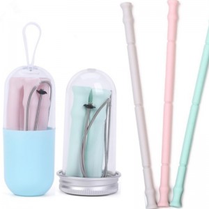 Αναδιπλούμενο άχυρο σιλικόνης