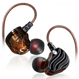 2018 διπλό οδηγό HiFi Earhook στερεοφωνικό ενσύρματο Earbud