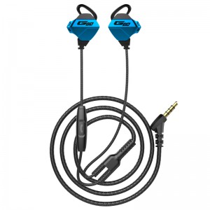 Ηλεκτρονικά αθλητικά ακουστικά τυχερών παιχνιδιών Ακουστικά κινητών τηλεφώνων και Η / Υ Universal ακουστικά με δύο μικρόφωνα