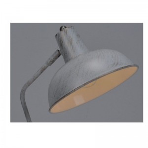 Επιτραπέζιο φωτιστικό με μεταλλική λειτουργία προσαρμογής σκίασης και λευκό ματ χρυσό