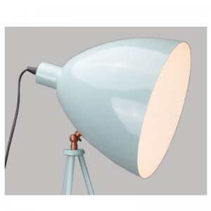 Φωτιστικό δαπέδου τρίποδα με μεταλλική απόχρωση και λειτουργία ρύθμισης