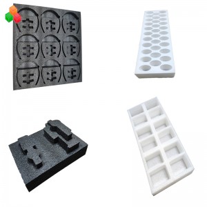 υψηλής ποιότητας εξατομικευμένες καλουπιών μήτρες κοπής πακέτο epe εσωτερική αφρού shockproof πολύχρωμο ένθετο αφρού epe για το υλικό σ...