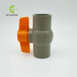 Η βαλβίδα με σφαιρίδια PVC με χειρολαβή υψηλής πίεσης