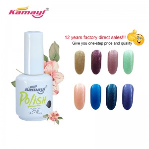 Kamayi Προϊόντα Nail In Usa Δωρεάν δείγμα Uv Gel Nail Polish μαύρο μπουκάλι 15ml Gel Πολωνικά