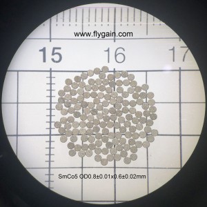 Μαγνητικό δαχτυλίδι SmCo Micro Precision για κινητό κινητήρα