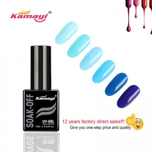 Προϊόντα Kamayi Nail Free Δείγμα Uv Gel Nail Polish Μαύρο μπουκάλι 12ml Gel Polish