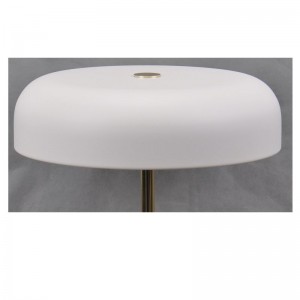 LED επιτραπέζια λάμπα με μαρμάρινη βάση και μεταλλική απόχρωση