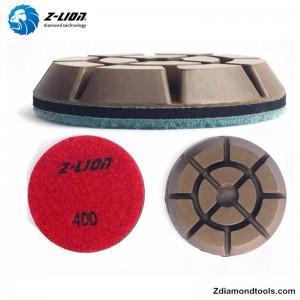 Z-LION ZL-16K Ρητίνη Wet Diamond στίλβωση Pads για σκυρόδεμα, έργα πέτρα