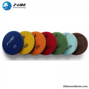 Z-LION ZL-16K Ρητίνη Wet Diamond στίλβωση Pads για σκυρόδεμα, έργα πέτρα