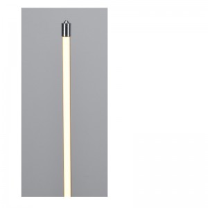 LED φωτιστικό δαπέδου με διακόπτη on / off στην κορυφή του λαμπτήρα