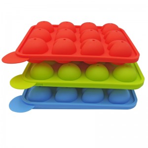 3D σιλικόνης μούχλα κέικ σοκολάτας 12 μούχλα σιλικόνης Lollipop