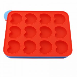 3D σιλικόνης μούχλα κέικ σοκολάτας 12 μούχλα σιλικόνης Lollipop