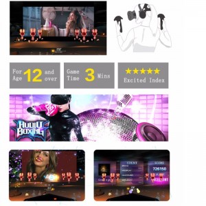 εσωτερική 9d vr μουσική χορό παιχνίδι χορεύτρια προσομοιωτή