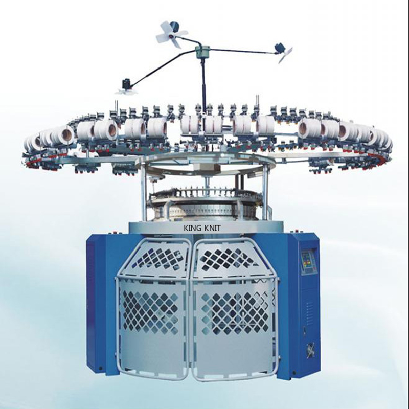 Εργοστάσιο υψηλής ταχύτητας μηχανογραφημένη διπλή φανέλα πλέξιμο κυκλική μηχανή