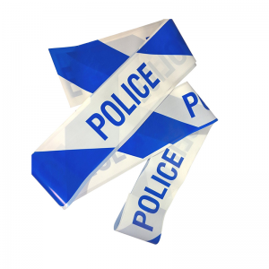 Ελάχιστη εκτύπωση υψηλής αντοχής υψηλής ποιότητας απαλλαγμένη από το δείγμα προειδοποίηση ασφαλείας PE κόκκινη ταινία προσαρμοσ...