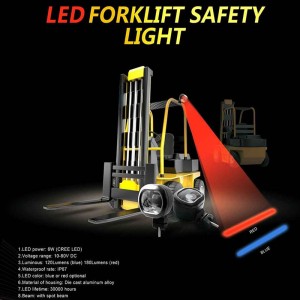 Ελάχιστο μέγεθος forklift κόκκινο/μπλε ζώνη