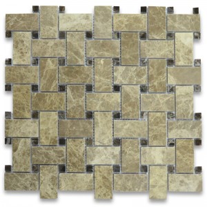 Emperador Light 2x4 Μεγάλο τούβλο μετρό Μωσαϊκό πλακάκι γυαλισμένο