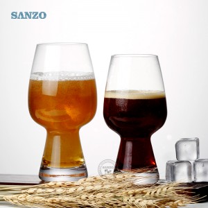 Sanzo Διαφημιστικό γυαλί μπύρας με λαβή Προσαρμοσμένο σφυρήλατο λογότυπο μπύρας μπορεί να γυαλί ποτήρι μπύρας Pepsi