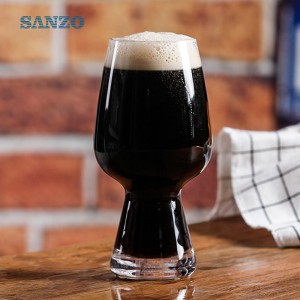 Sanzo Διαφημιστικό γυαλί μπύρας με λαβή Προσαρμοσμένο σφυρήλατο λογότυπο μπύρας μπορεί να γυαλί ποτήρι μπύρας Pepsi