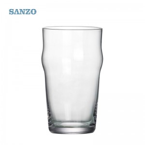 Sanzo Custom Logo Μπύρα γυάλινη κούπα ποτήρι κρύσταλλο γυαλιά χειροποίητα μπιζουτιέρες Stein Cups