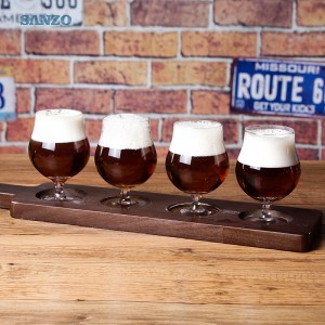 Sanzo γυαλί μπύρας 6 τεμαχίων Σετ γυαλιού μπύρας προσαρμοσμένο σε μπύρα