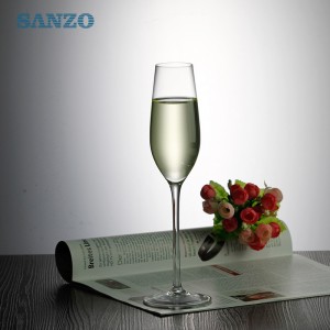 SANZO Blue Stem Σαμπάνια φούσκα Προσαρμοσμένη χειροποίητα γυαλιά ποτήρια σαμπάνιας Προώθηση καυτή πώληση φθηνά φλάουτα σαμπάνιας