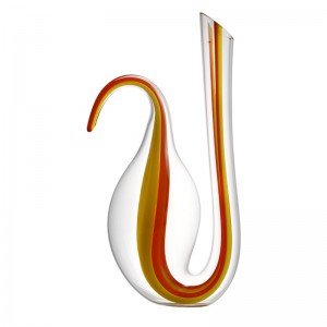 Sanzo νέα προϊόντα χέρι εμφυσημένα χωρίς μόλυβδο Κρύσταλλο κόκκινο κρασί καράφα γύρο γυάλινο διαχωριστικό για δώρο