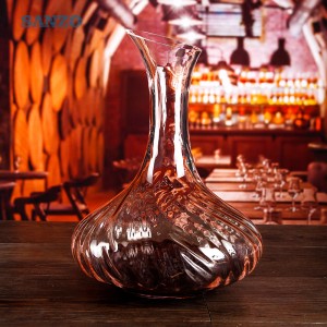 Χειροποίητο φουσκωμένο κρυσταλλικό κρύσταλλο με κλίση υψηλής ποιότητας διακοσμητικό κρασιού από γαλοπούλα
