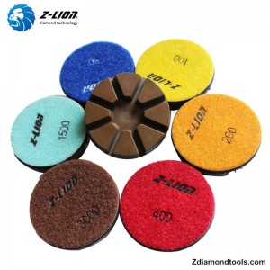 ZL-16A 3 ιντσών υβριδικά σκληρά μαξιλάρια διαμαντιών για σκυρόδεμα