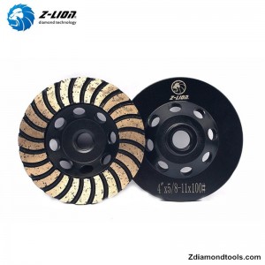 ZL-17 διπλού στρώματος turbo διαμάντι κύπελλο κύπελλο για γρανίτη