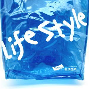 bule pvc τσάντα για ψώνια