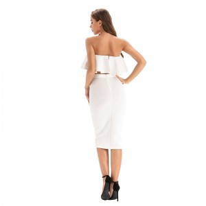 Γοητευτικό φόρεμα από φύλλα λωτού για γυναίκες