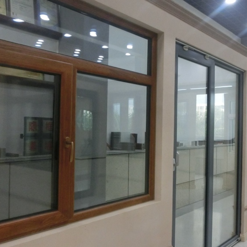 Τανζανία 3 κομμάτια σαμπάνιας έγχρωμο γυαλί σταθερό αλουμίνιο συρόμενη τιμή παράθυρο φιλιπίνες για παράθυρα και πόρτες