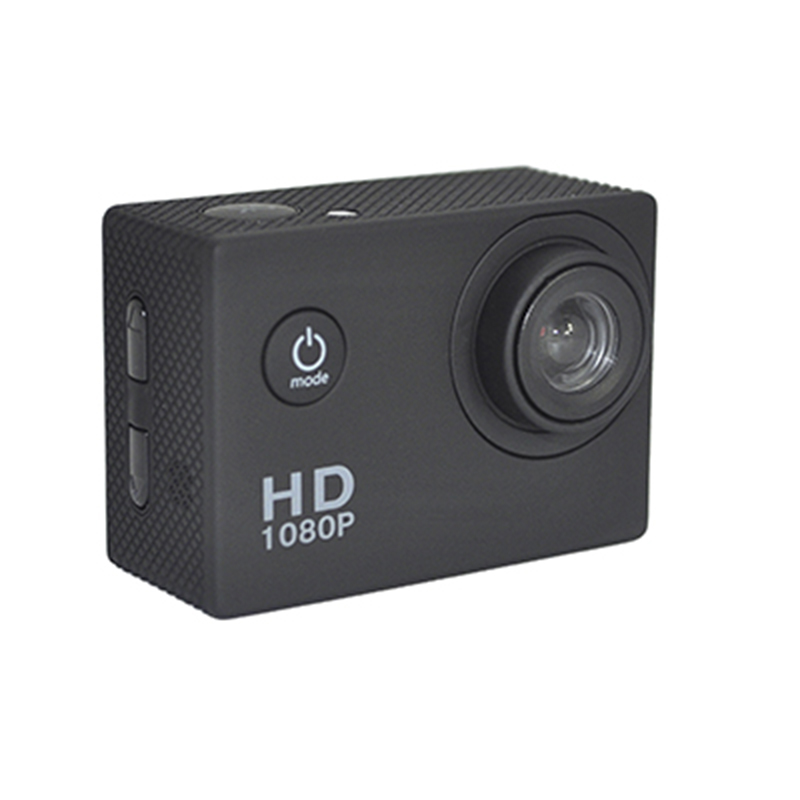 Φορητή φωτογραφική μηχανή δράσης Real HD 720P 140 μοιρών Προβολή γωνίας οθόνης 2.0 ιντσών D12A