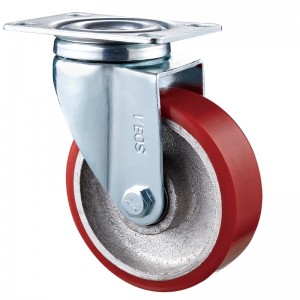 Medium Duty - Επιχρωμιωμένο περίβλημα με κόκκινο TPE τροχό