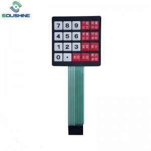 Προσαρμοσμένος διακόπτης μεμβράνης \/ πληκτρολόγιο ζυγαριάς