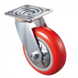 Heavy Duty - Επιχρωμιωμένο περίβλημα με κόκκινο τροχό TPE