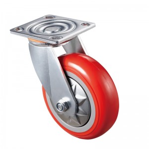 Heavy Duty - Επιχρωμιωμένο περίβλημα με κόκκινο τροχό TPE