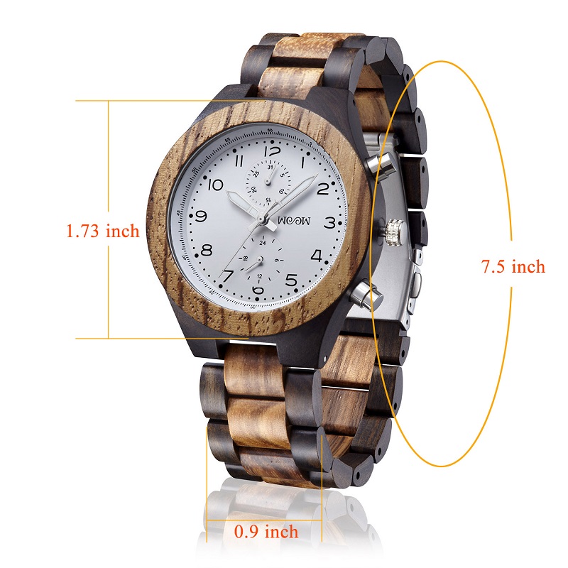 100% φυσικό χειροποίητο ειδικό ξύλινο ρολόι
