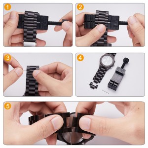 Ξύλινο ρολόι χρονογράφου ξύλινο ρολόι μαύρο πολυλειτουργικό οικολογικό ξύλινο ρολόι ξύλου