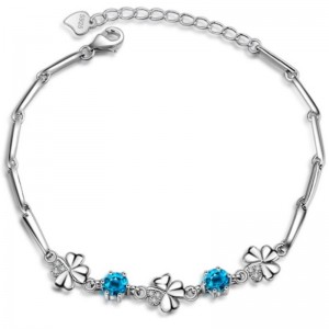 Saphire γυναικείο βραχιόλι κυβικό ζιρκονία βραχιόλι