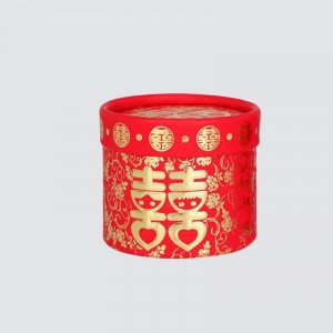 Προσαρμοσμένο Γάμος Happy Event Cylinder Box Candy Κουτί δώρου τροφίμων